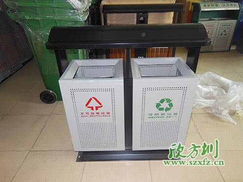 貴陽物業(yè)戶外鋼板沖孔垃圾桶，客戶的二次選擇。