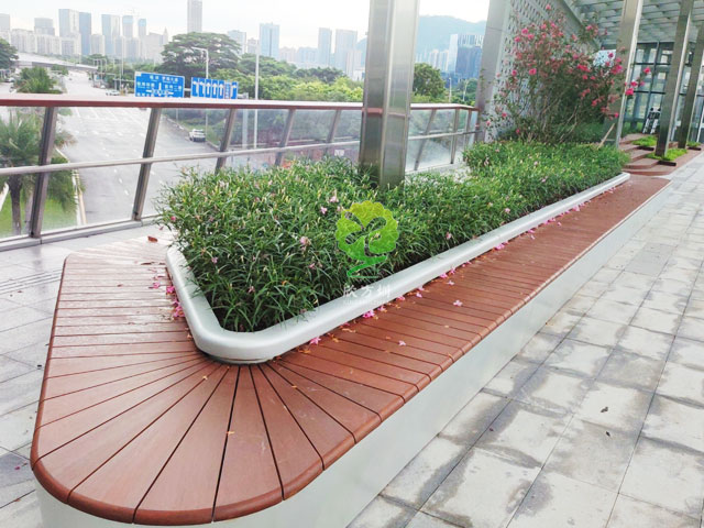 不銹鋼花池坐凳美化深圳前?？缃止珗@G9天橋城市戶(hù)外景觀