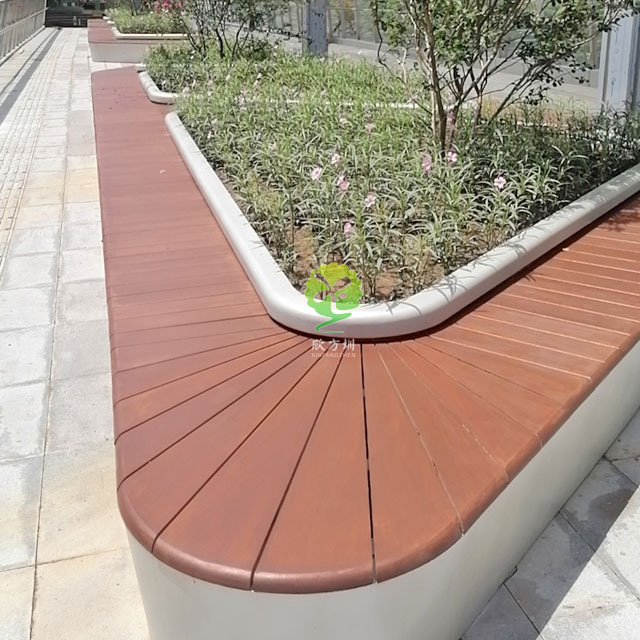 不銹鋼花池坐凳美化深圳前海跨街公園G9天橋城市戶(hù)外景觀