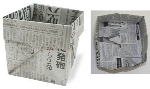 用紙折垃圾桶手工怎么折，學(xué)手工制作折紙垃圾桶